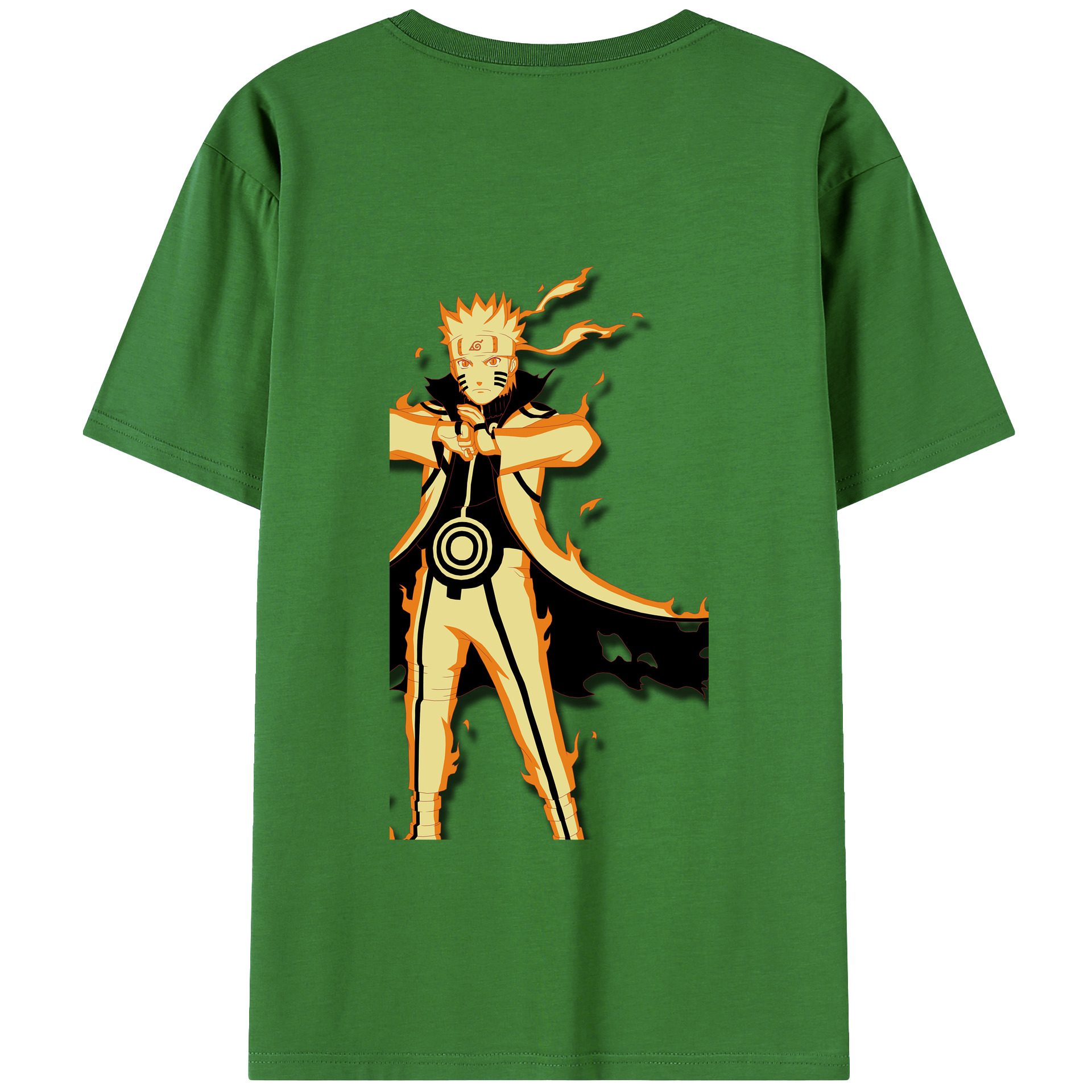 （画像用） NARUTO -ナルト- うずまき ナルト Uzumaki Naruto レディース半袖Tシャツ(バックプリント)